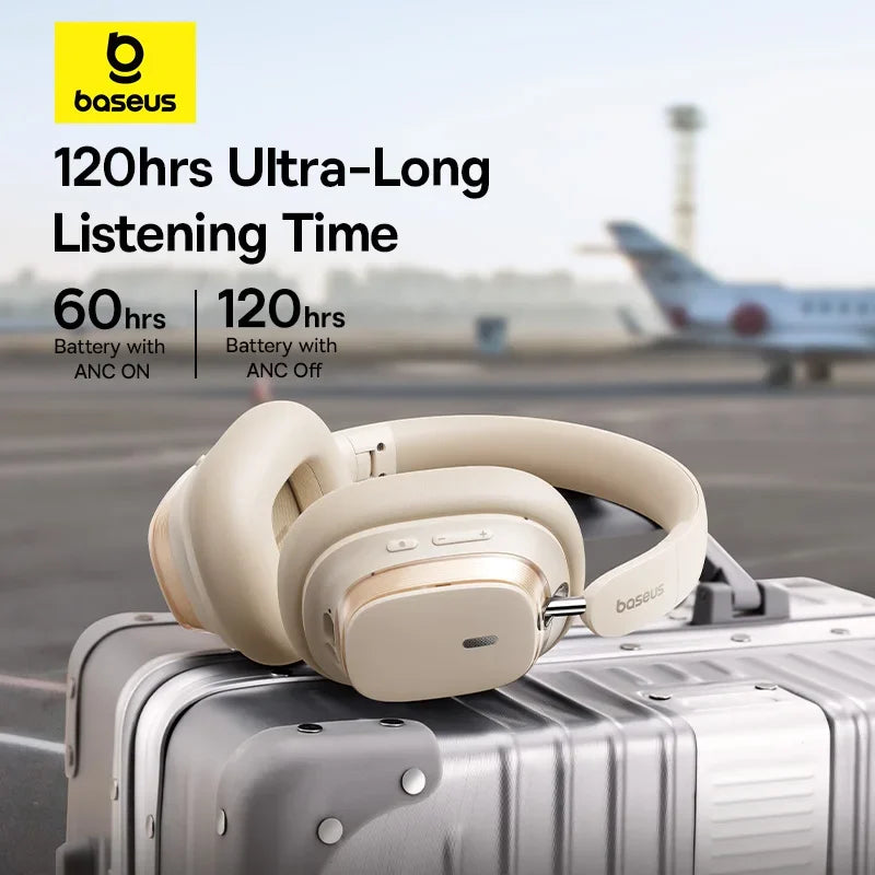 Bowie H1S Wireless Headphones Bluetooth 5.4 Noise Canceling 46Db over Ear Headset Hi-Res Spatial Audio Earphone 120H Time