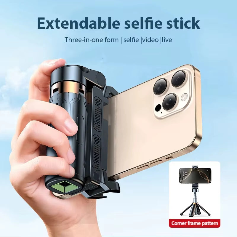 Universal Portable Selfie Stick Tripod Foldable Mini Selfie Stick Phone Tripod Stand with Detachable Wireless Remote Controller