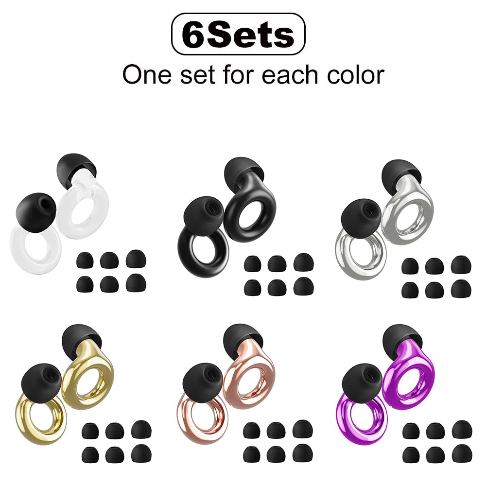 HUAK High-Fidelity Ear Plugs - 8 Ear Tips in XS/S/M/L - Reusable Concerts & Festivals, Live Events, Musicians, Djs