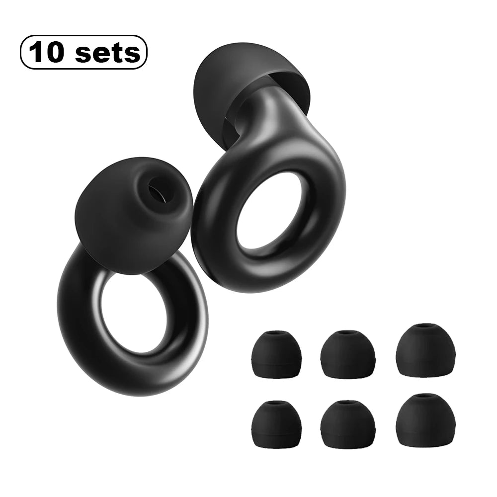 HUAK High-Fidelity Ear Plugs - 8 Ear Tips in XS/S/M/L - Reusable Concerts & Festivals, Live Events, Musicians, Djs
