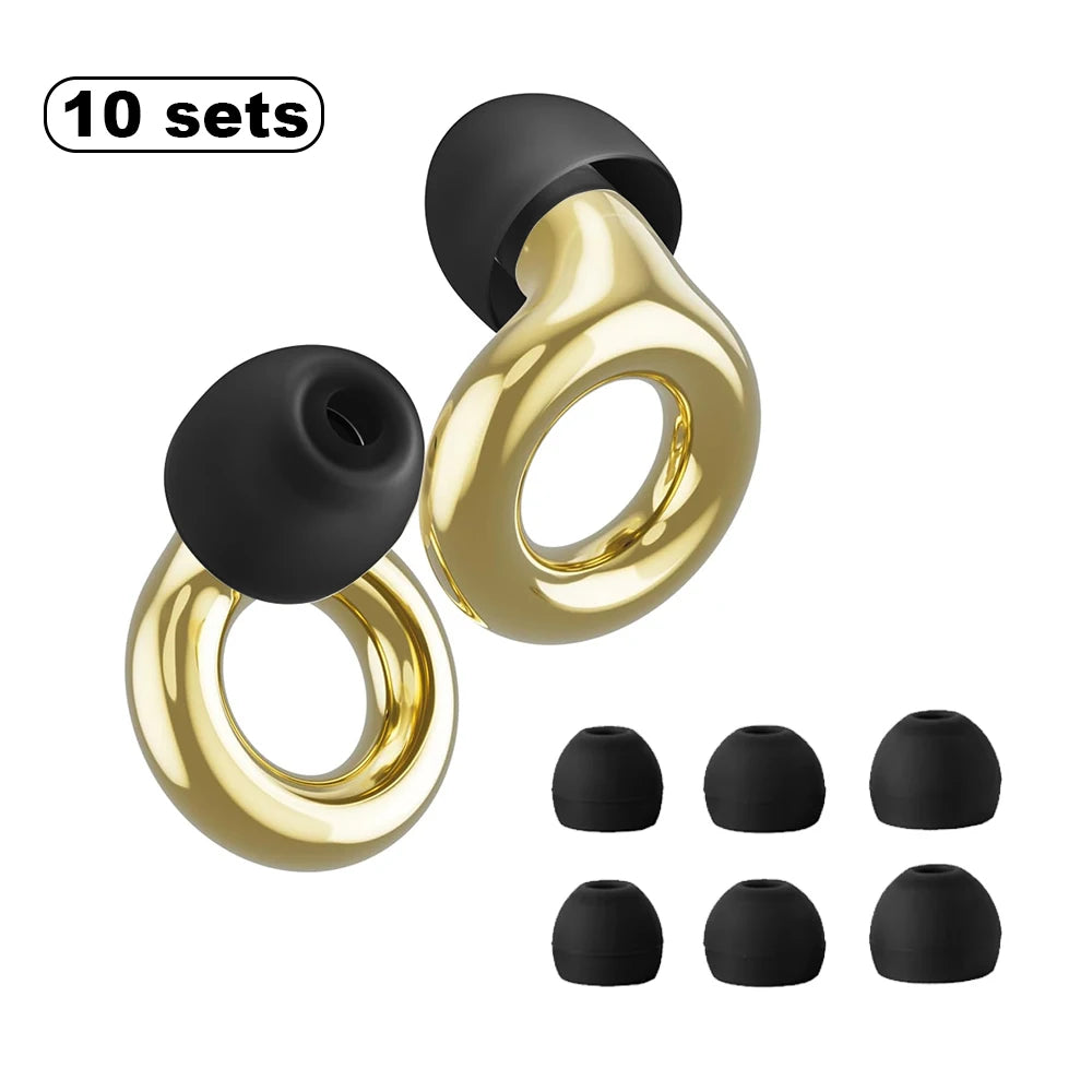 HUAK High-Fidelity Ear Plugs - 8 Ear Tips in XS/S/M/L - Reusable Concerts & Festivals, Live Events, Musicians, Djs