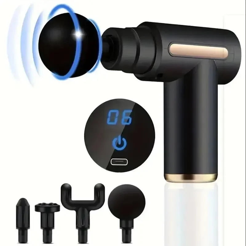 Fascia Gun Muscle Relaxation Massager Electric Vibration Massage Gun Professional Grade Neck Membrane Gun