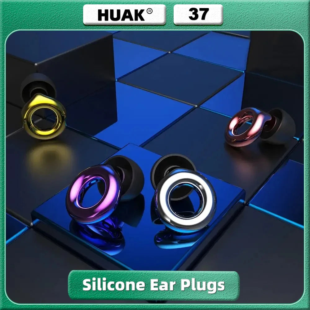 HUAK High-Fidelity Ear Plugs - 8 Ear Tips in XS/S/M/L - Reusable Concerts & Festivals, Live Events, Musicians, Djs