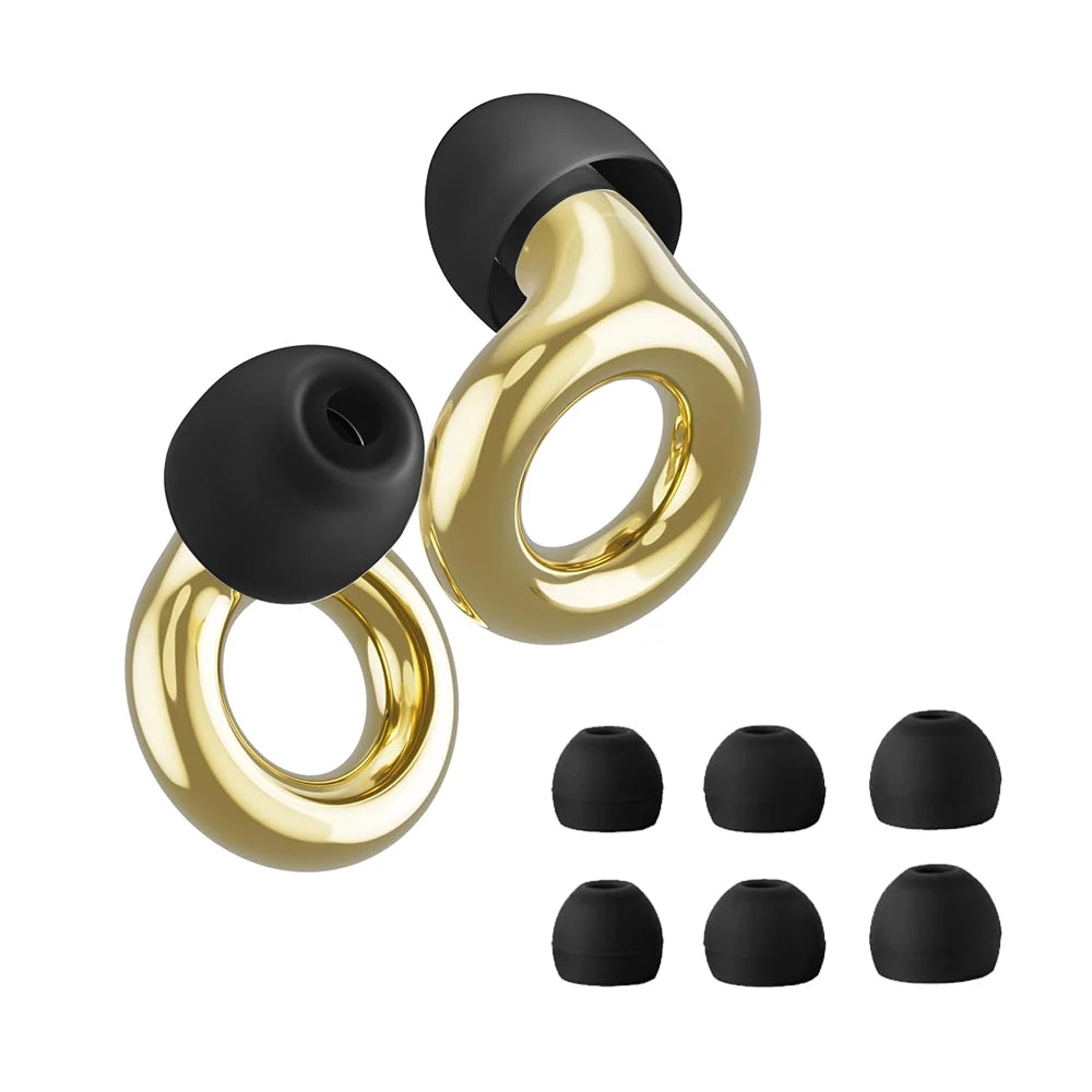 HUAK High-Fidelity Ear Plugs - 8 Ear Tips in XS/S/M/L - Reusable Concerts & Festivals, Live Events, Musicians, Djs