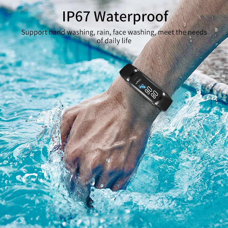 Amoled Smart Watch Men 2025 Smart Band Women Heart Rate Blood Smartwartch Waterproof Smart Bracelet Sport Fitness Tracker