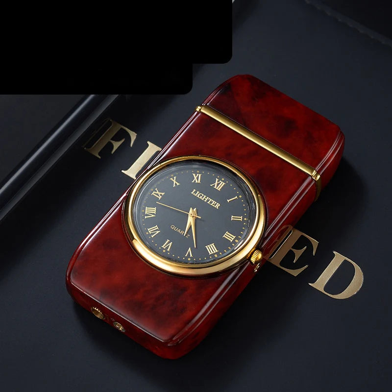 Windproof Butane Gas Lighters Turbo Lighters Unusual Lighters Metal Watch Lighters Men'S Gadget Gift Cigarette Cigar Lighters