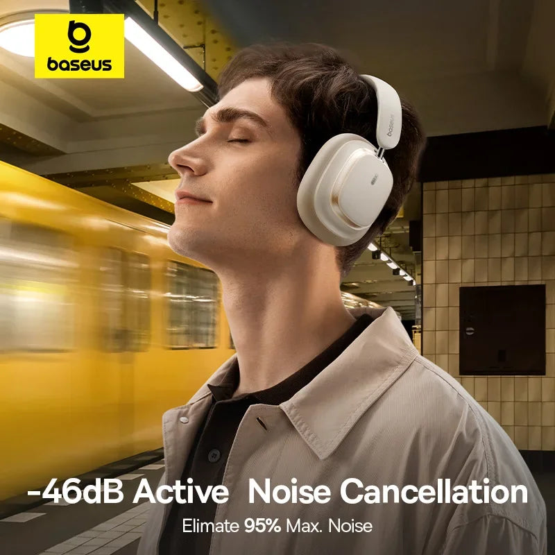 Bowie H1S Wireless Headphones Bluetooth 5.4 Noise Canceling 46Db over Ear Headset Hi-Res Spatial Audio Earphone 120H Time