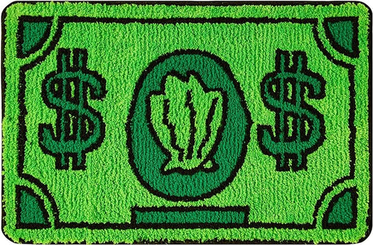 Cute Money Rug 2X3 Cartoon Funny Cool Small Throw Rugs for Girls Bedroom Kids Bathroom Kitchen Dorm Non Slip Machine Washable Soft Shag Accent Floor Rug, Unique Gift for Kids Girls