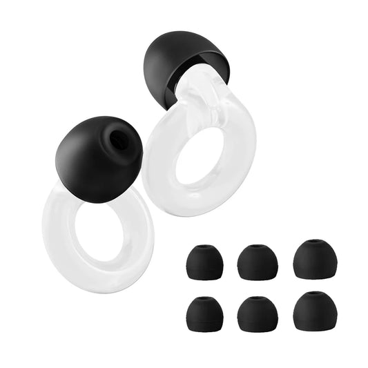 HUAK High-Fidelity Ear Plugs - 8 Ear Tips in XS/S/M/L - Reusable Concerts & Festivals, Live Events, Musicians, Djs
